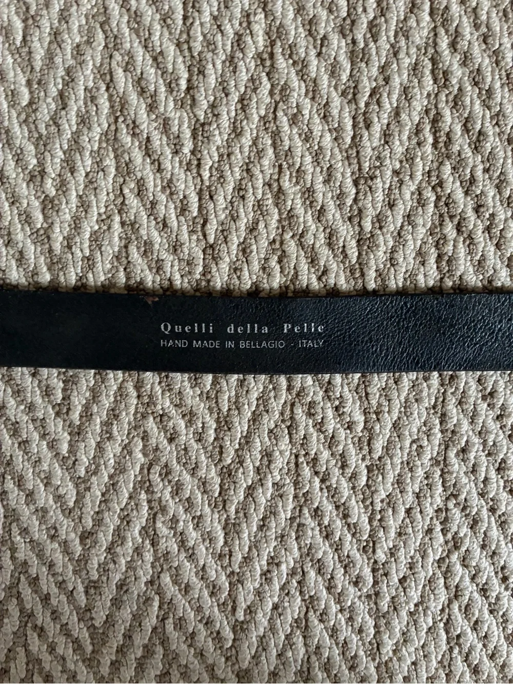 Quelli della Pelle Black Leather Belt